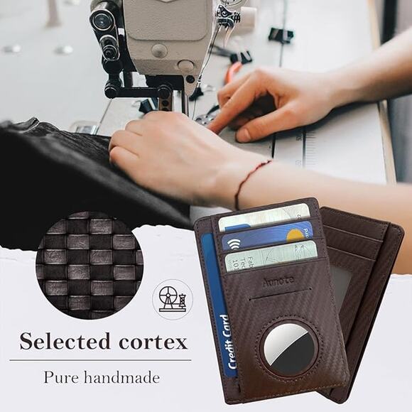 Brown Slim Wallet for Men - Picture 4 of 7